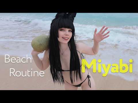 Hoshimi Miyabi Beach Routine 🌊 | Zenless Zone Zero Cosplay