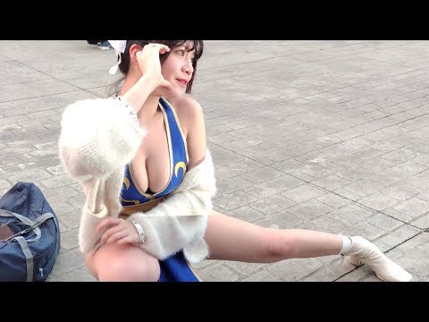 【CWT71 Cosplay】有点不习惯这么气质优雅的春丽…😆😘 / CN: Jyun Chen / 游戏«快打旋风»角色•春丽 / 台大综合体育馆周边区域2025.12.14