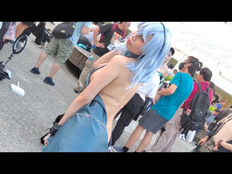 【FF43 Cosplay】这美丽性感的诱人曲线让我有点醉了~🤗(游戏«蔚蓝档案»角色•天雨亚子 / CN:Aasta Neko)-2024.8.24-台北花博公园争艳馆户外广场